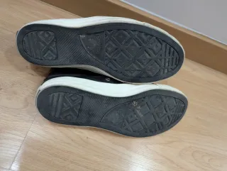 Zapatillas Converse Piel Negras Talla Adulto