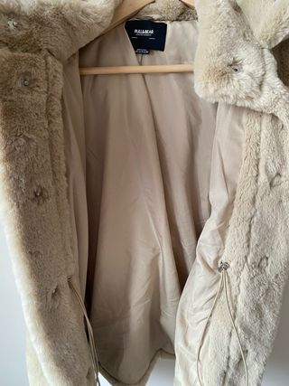 Chaleco pelo beige T.S