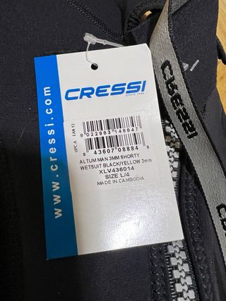 Traje Neopreno Cressi Altum 3mm Corto L