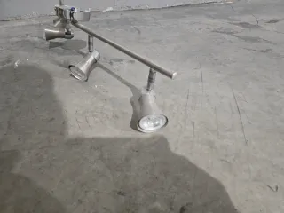 Lámpara 4 focos orientables metal