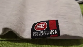 Maglia Nike cotone manica lunga grigio/blu