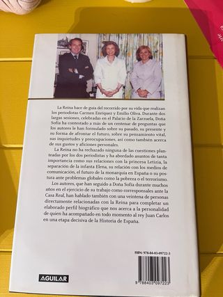Libro Doña Sofia la Reina habla de su vida