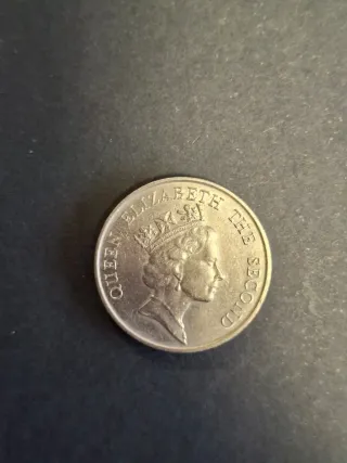 Moneda 5 Dólares Hong Kong 1987