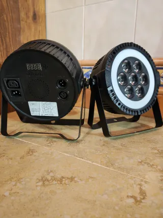 Luces LED DMX con Anillo Multicolor (2uds)