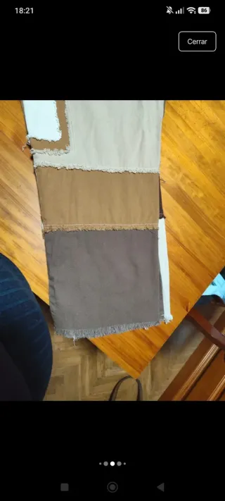 Pantalón vaquero patchwork