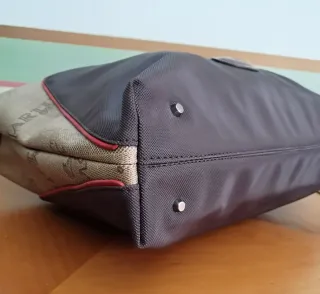 Maxi borsa a spalla La Martina beige e marrone