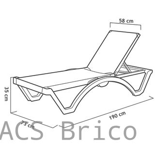 Tumbona Mykonos Azul Claro