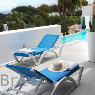 Tumbona Mykonos Azul Claro