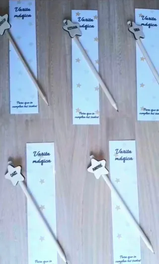Lápices personalizados madera nombre y dibujo zorr
