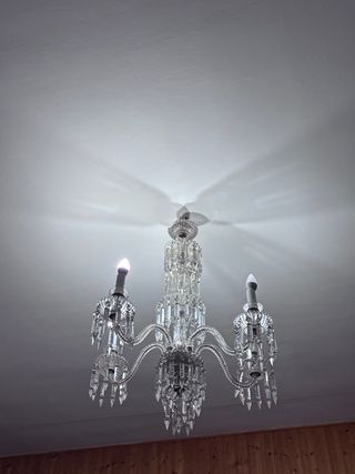 Lámpara de araña de cristal