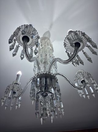 Lámpara de araña de cristal