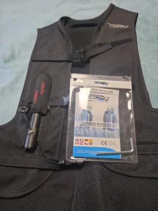 Chaleco Airbag Moto Helite Expert Negro