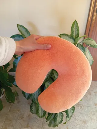 Cojín de viaje reposacabezas naranja
