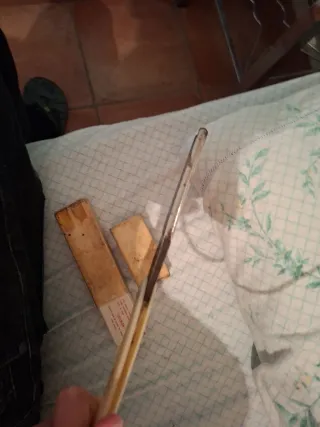 Navaja de afeitar antigua con caja José Montserrat