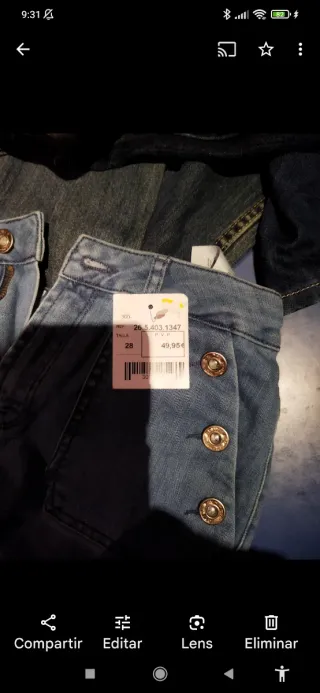 Pantalones vaqueros ONLY Talla S al 50% NUEVOS