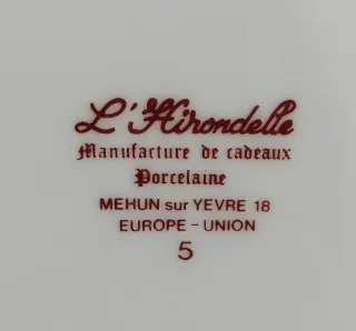 L'Hirondelle Porcelana Frutas Set 3 Cuencos