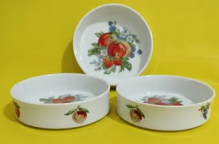 L'Hirondelle Porcelana Frutas Set 3 Cuencos