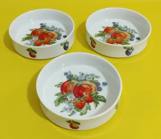 L'Hirondelle Porcelana Frutas Set 3 Cuencos