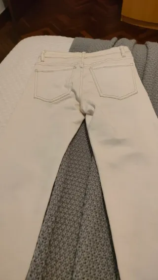 Pantalón Mango Beige Talla M/38