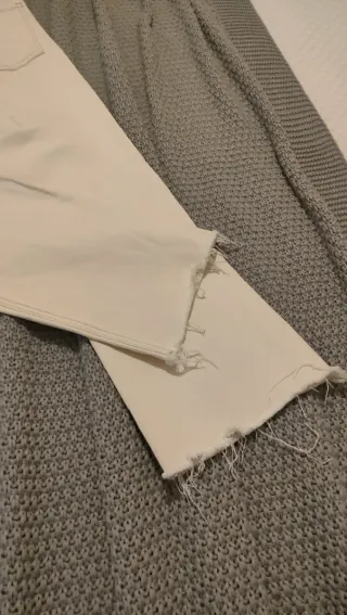 Pantalón Mango Beige Talla M/38