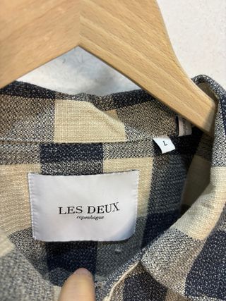 Camicia Les Deux Uomo Beige/Nero Taglia L