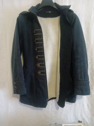 Chaqueta militar azul