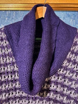 Maglione Benetton Viola Bianco Taglia S