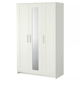 ARMARIO BRIMNES  blanco 3 puertas con espejo