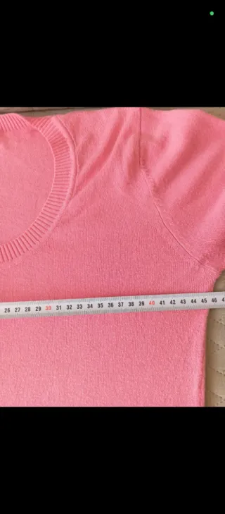 Jersey rosa manga larga cuello redondo