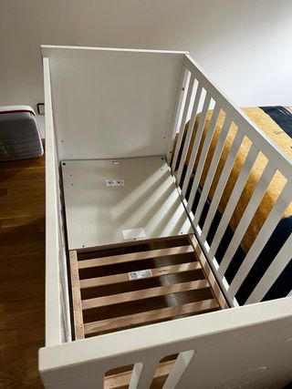 Cuna marca MICUNA120x60 + colchón Ecus Kids Pigu