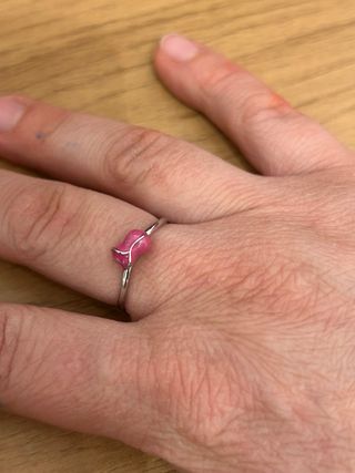 Set gioielli argento 925 con tulipani