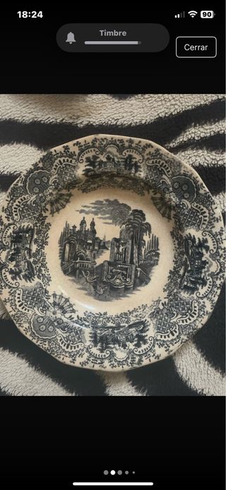 Lote 2 Platos Hondos La Cartuja Antiguos