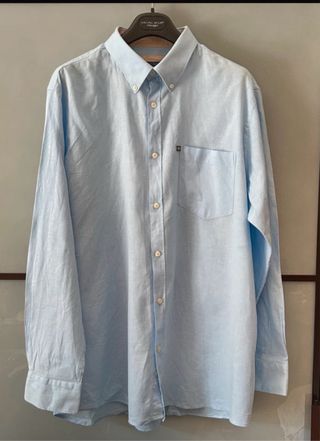 Camicia Ascot Sport Uomo Lino e Cotone XXXL