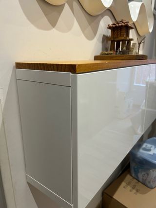 Mueble Besta Ikea encimera pino