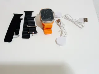 Smartwatch Naranja y Negro