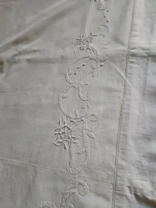 Lenzuola matrimoniali vintage ricamate