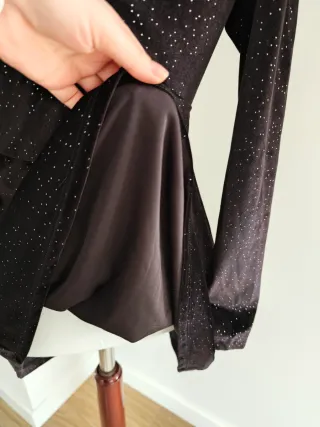 Minivestido Terciopelo Brillos Talla S