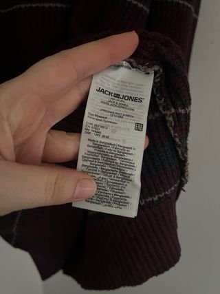 Jersey Jack & Jones Rayas Marrón y Gris