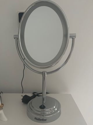 Espejo BaByliss Plata con Luz