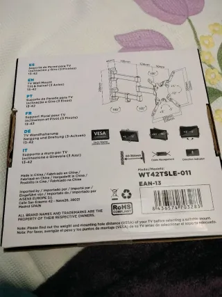 Soporte TV Aisens, máximo 24"