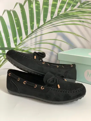 Mocasines terciopelo. Número 38