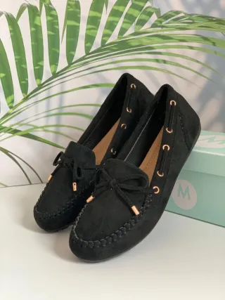 Mocasines terciopelo. Número 39
