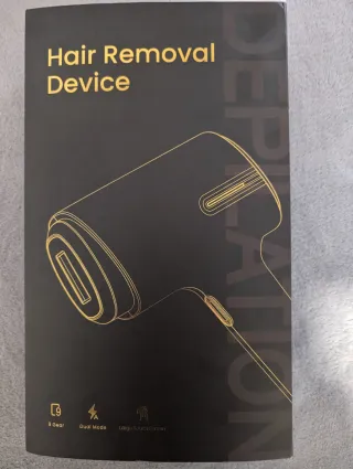 Depiladora Negra y Dorada