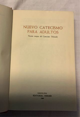 Nuevo Catecismo para adultos