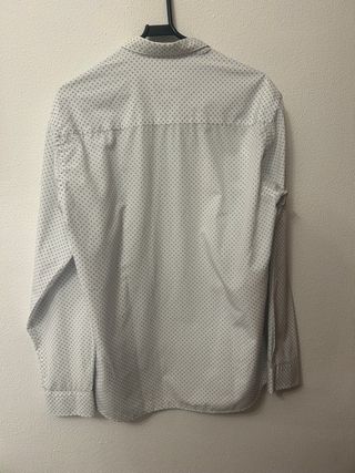 Camisa Boss Blanca y Azul