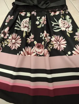 Vestito donna taglia S nero e rosa. Nuovo