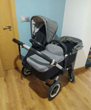 Bugaboo Donkey Gemelar Gris