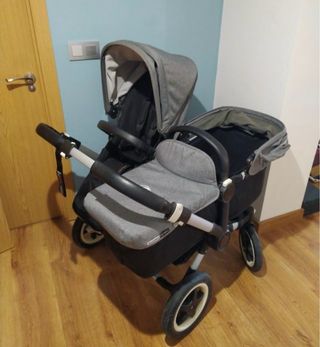 Bugaboo Donkey Gemelar Gris