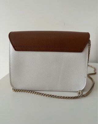 Furla Mini Metropolis Corrente Branca e Camel