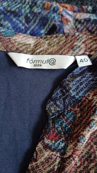 Vestido gasa estampado floral